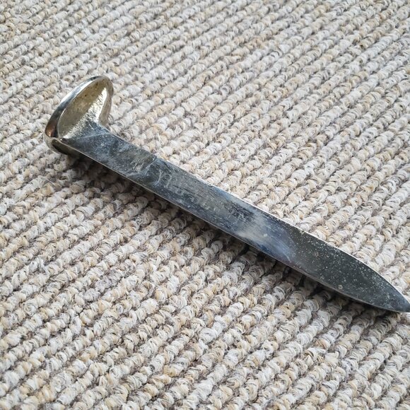 Silver Railroad Spike Paperweight Retirement Gift - Picture 3 of 7